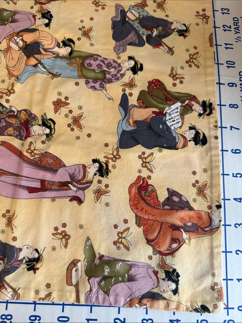 Vintage Asian Geisha Pillowcase Pair Japanese-Inspired Cotton Blend Standard